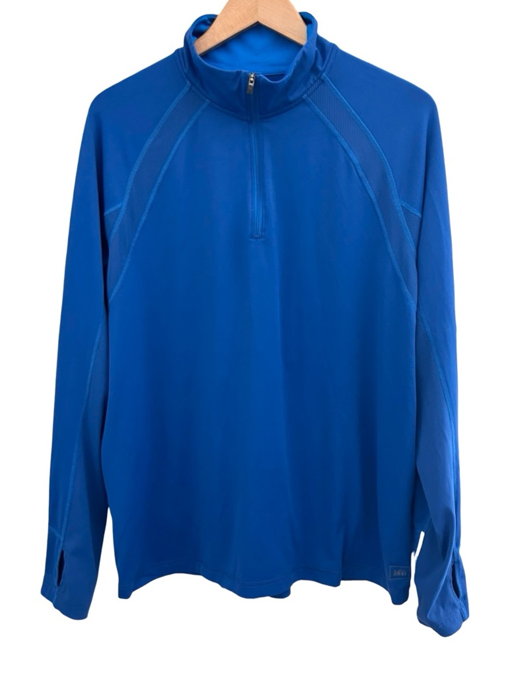 REI Blue 1/4 Zip Pullover Hiking Camping Size XL